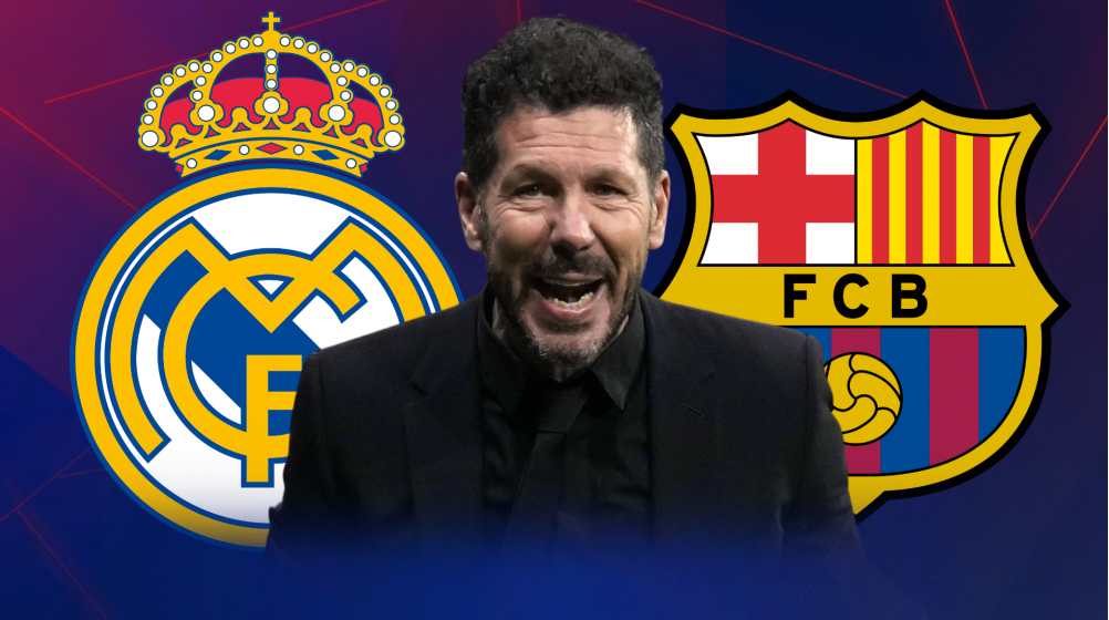 Diego Simeone's Atlético Madrid record vs Barcelona and Real Madrid analysed